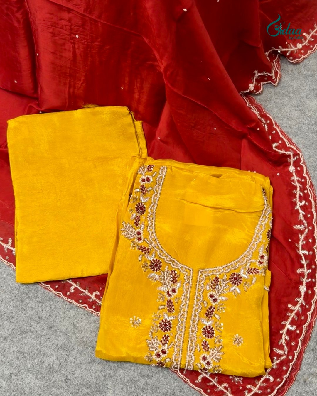 Grace Designer Crepe Suit - Image 4